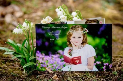 MINIALBUM 15X23CM FOTOOKŁADKA - SZTYWNE KARTY ROZKŁADANE NA PŁASKO, PAPIER FOTOGRAFICZNY NAŚWIETLANY